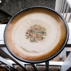 Monroe Salt Works Pears and Strawberries 2nd Large Dinner Plate 11"